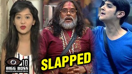 Descargar video: Kanchi Singh STRONG REACTION  Rohan Mehra SLAPS Swami Om  Bigg Boss 10