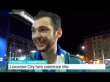 Leicester City fans celebrate title