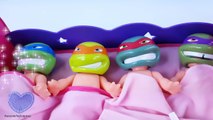 Teenage Mutant Ninja Turtles Baby Dolls Enjoy Eating and Potty Training! Fun Pretend Play Video