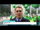 Public sector workers in Brussels strike against austerity, Jack Parrock reports