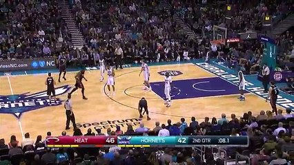 Tyler Johnson Haltime Buzzer-Beater - Heat vs Hornets - December 29, 2016 - 2016-17 NBA Season