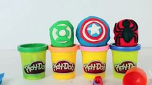 Play Doh Superheroes Kinder Surprise Eggs Kinder Toys amp Nestle Magic Ball Spiderman Green