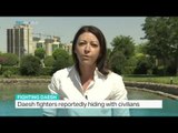 Civilians trying to escape Fallujah violence, Nicole Johnston reports