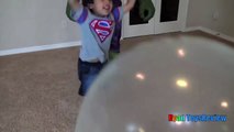 Glow Wubble Bubble Ball Family Fun Playtime with GIANT BALL Marvel Superh