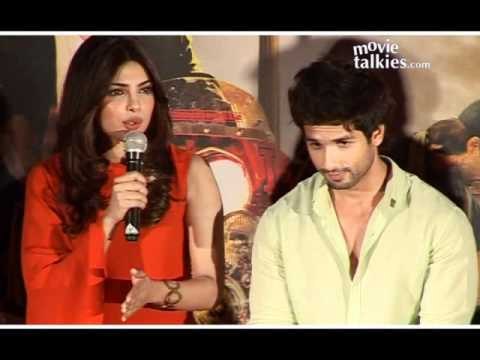 Shahid Kapoor, Priyanka Chopra And Kunal Kohli At First Look Launch Of 'Teri Meri Kahaani'