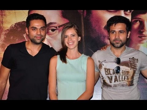 Dibakar Banerjee, Emraan Hashmi, Kalki Koechlin, Abhay Deol At The First Look Launch Of 'Shanghai'
