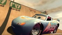 Super Ramp Dinoco McQueen jumps and crash test Disney pixar cars by onegamesplus