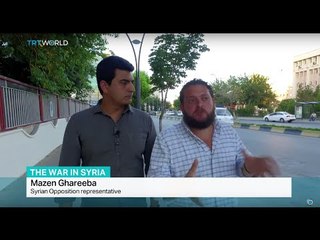 TRT World's Ali Mustafa talks to Syrian opposition representative, Mazeen Ghareeba