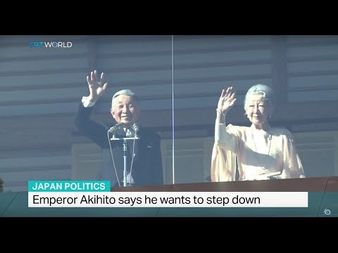 Japanese emperor Akihito says he wants to step down
