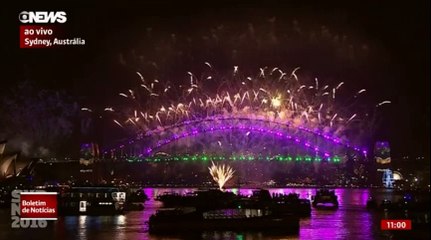 Sydney festeja a chegada do Ano Novo