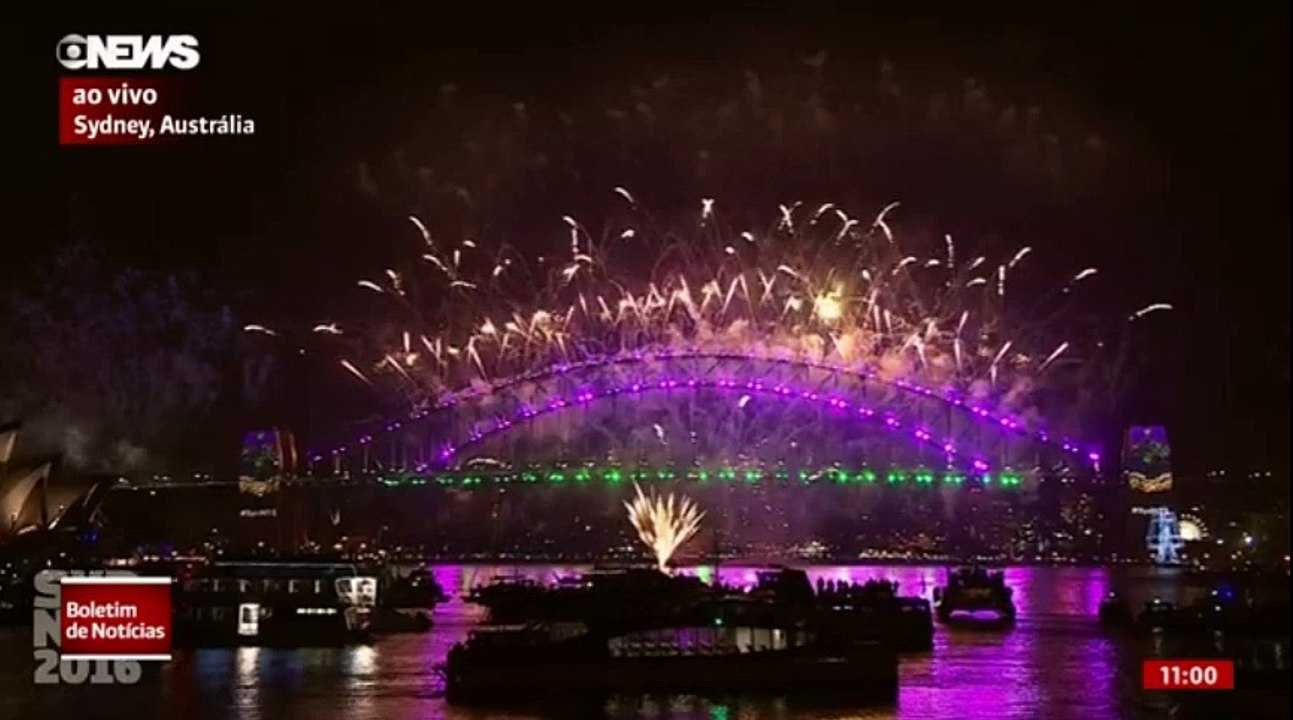 Sydney festeja a chegada do Ano Novo