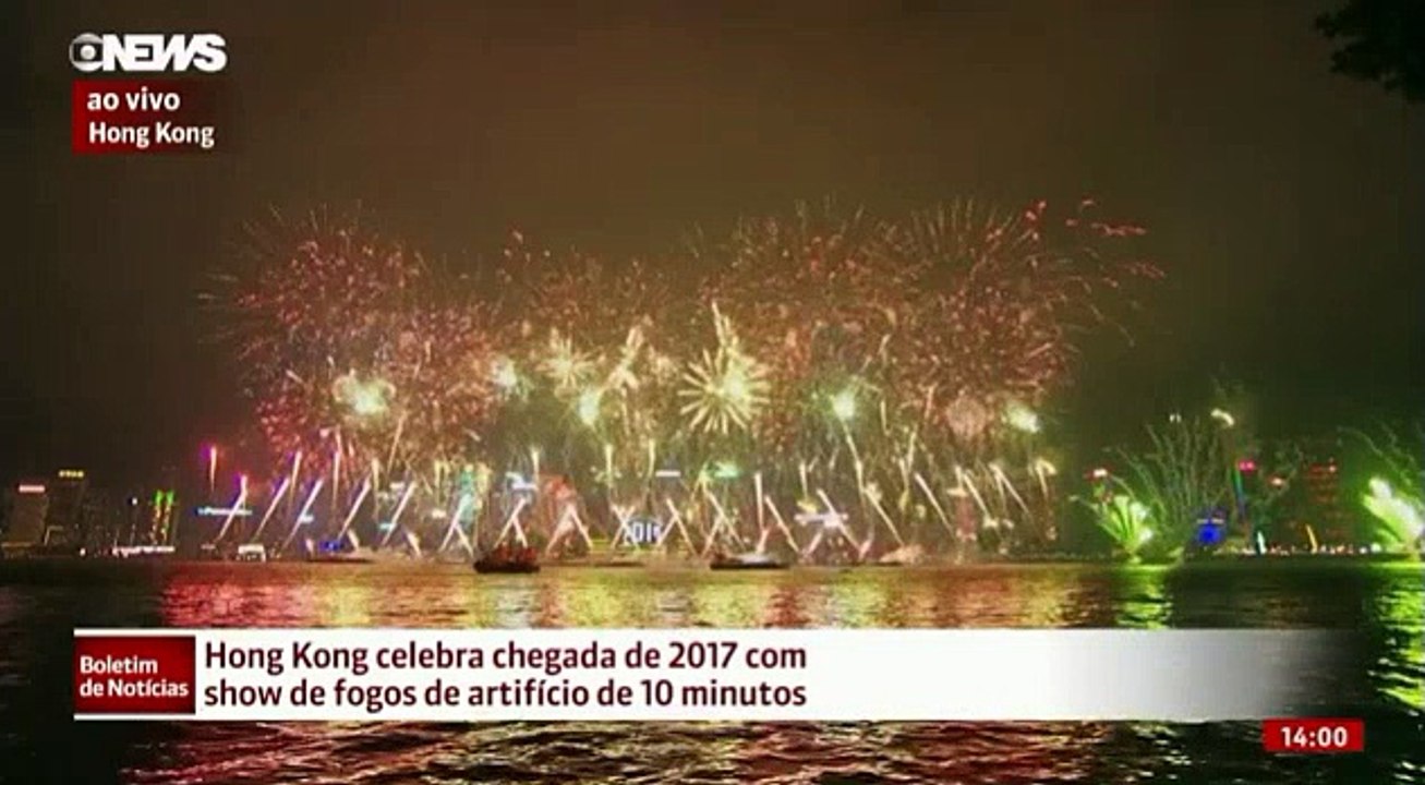 Hong Kong celebra a chegada de 2017