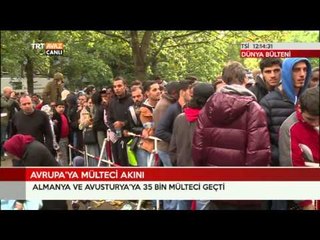Avrupa'ya Mülteci Akını - Dünya Bülteni - TRT Avaz
