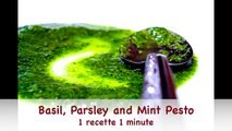 How to Make a Basil, Parsley and Mint Pesto in One Minute (HD)