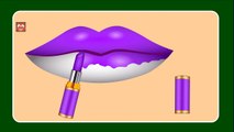 Learn Colors with Lipstick | Colors to Kids Children Toddlers | Kids Learning Videos
