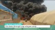 The Fight for Mosul: Fire tears through Iraqi refugee camp