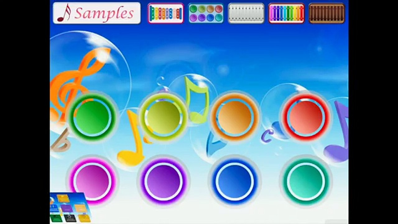 Kids Learning Piano and Xylophone