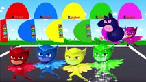 Colors for Children to Learn with Color Owlette PJ Masks , Learn Colours with Surprise Eggs