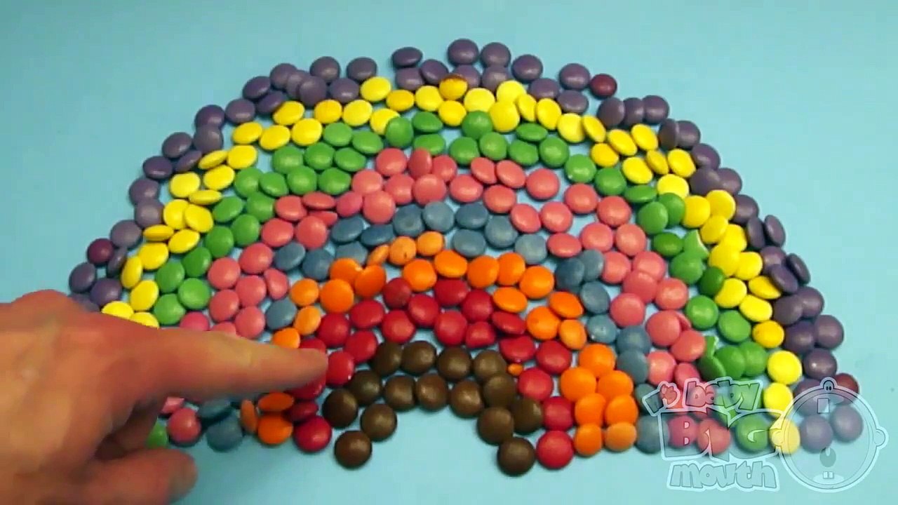 Top 5 Most Viewed Learn Colours with Surprise Eggs and a Smarties Rainbow!