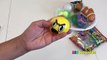 Cutting Open FINDING NEMO Squishy Toy GLITTER Stress Ball Slimey Frog and EMOJI Squis