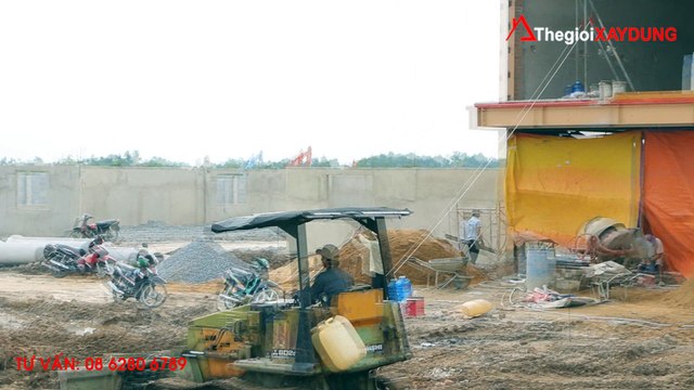 Thi công văn phòng nhà máy kết cấu thép Thế Giới Xây Dựng