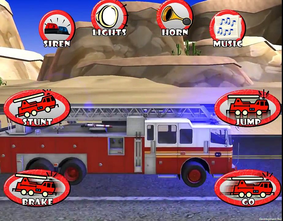 Kids Videos - Fire truck race and rescue - Games TV