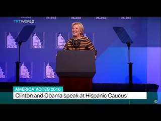 Clinton and Obama attend Hispanic Caucus gala