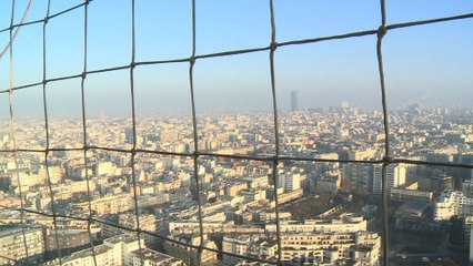 Paris: le pic de pollution vu du ciel