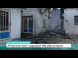 DR Congo Protests: Armed men torch opposition HQ after protests