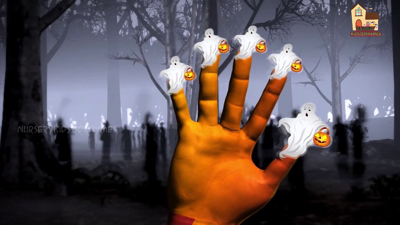 Skeleton Vs Ghost Finger Family Nursery kids 3d animated rhyme