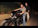 Saif Ali Khan Rides Off Harley Davidson For The Promotion Of 'Agent Vinod'