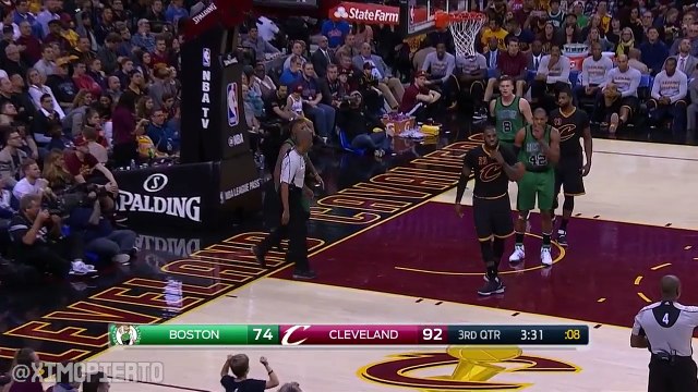 Marcus Smart Not Happy With LeBron James Celtics vs Cavaliers Dec 29, 2016 2016-17 NBA Season