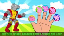 Witch Peppa Pig and Hulk Heroes Daddy Finger Family Song!