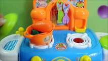 Fun Kitchen Toy lights and sounds velcro fruit vegetables cooking soup egg toy food
