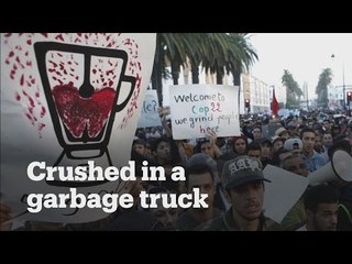 A Fishmonger’s gruesome garbage truck death sparks protests in Morocco