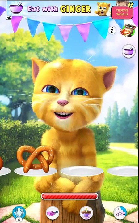 My Talking Ginger Cat- Baby Cat Shower - My Talking Cat Game Movie