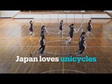Why do Japanese children ride unicycles?