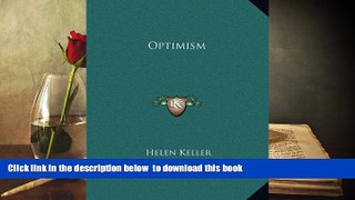 PDF  Optimism Helen Keller Pre Order