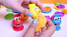 Sesame Street Play Doh Fun Shapes Bucket Toys Review Play Doh Cookie Monster Game