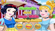 Cinderella and Snow White Matching Outfits - Disney Princess Dress Up Games for Kids