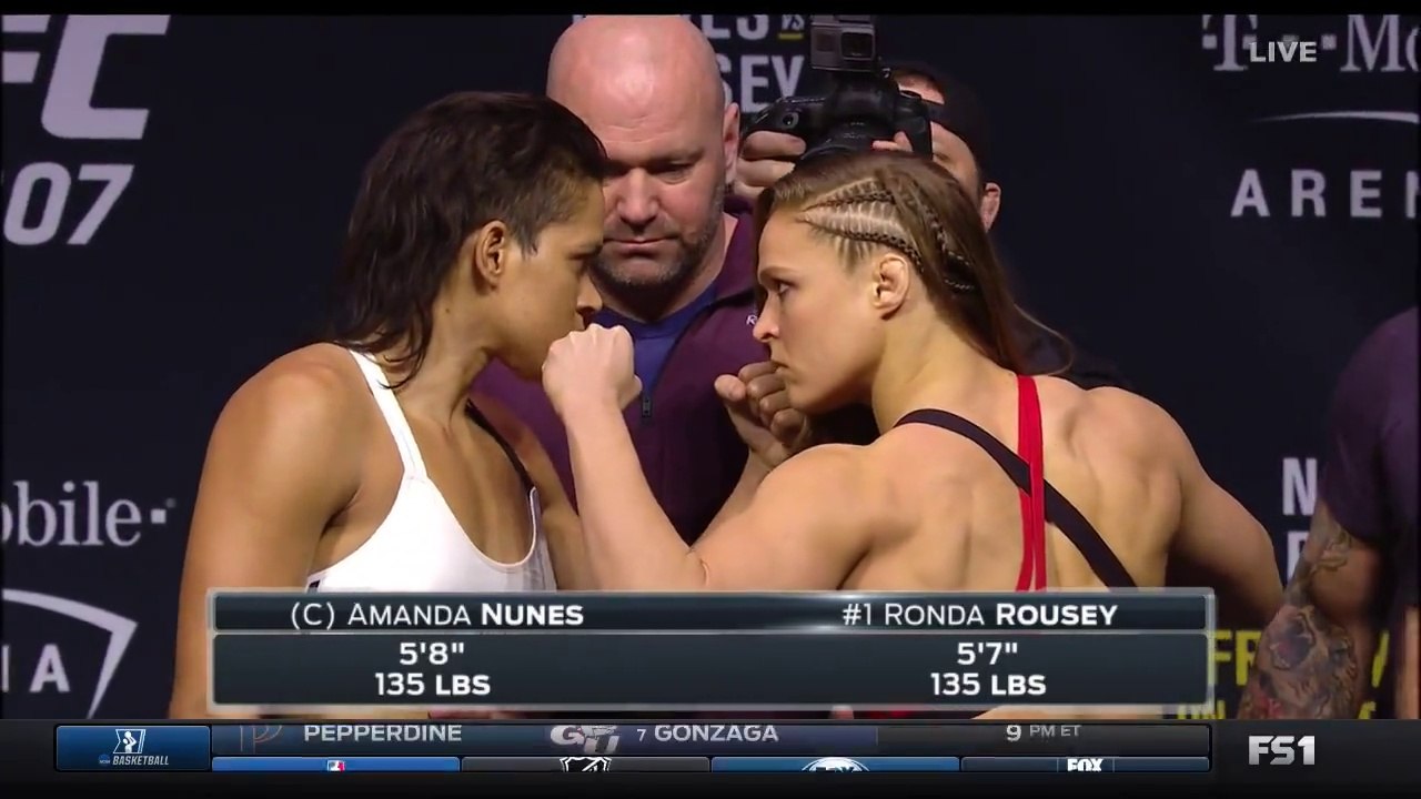 UFC : La présentation tendue entre Amanda Nunes et Ronda Rousey