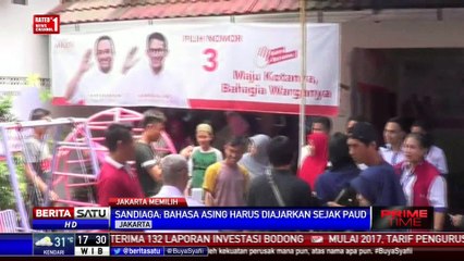Sandiaga Uno Kunjungi PAUD di Jalan Senopati