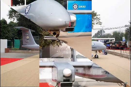 Military Weapon DRDO Rustom-2 Unmanned Aerial Vehicle (UAV)
