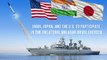 Military Weapon India and US & Japan Malabar Joint Naval Exercises, Near South China Sea.