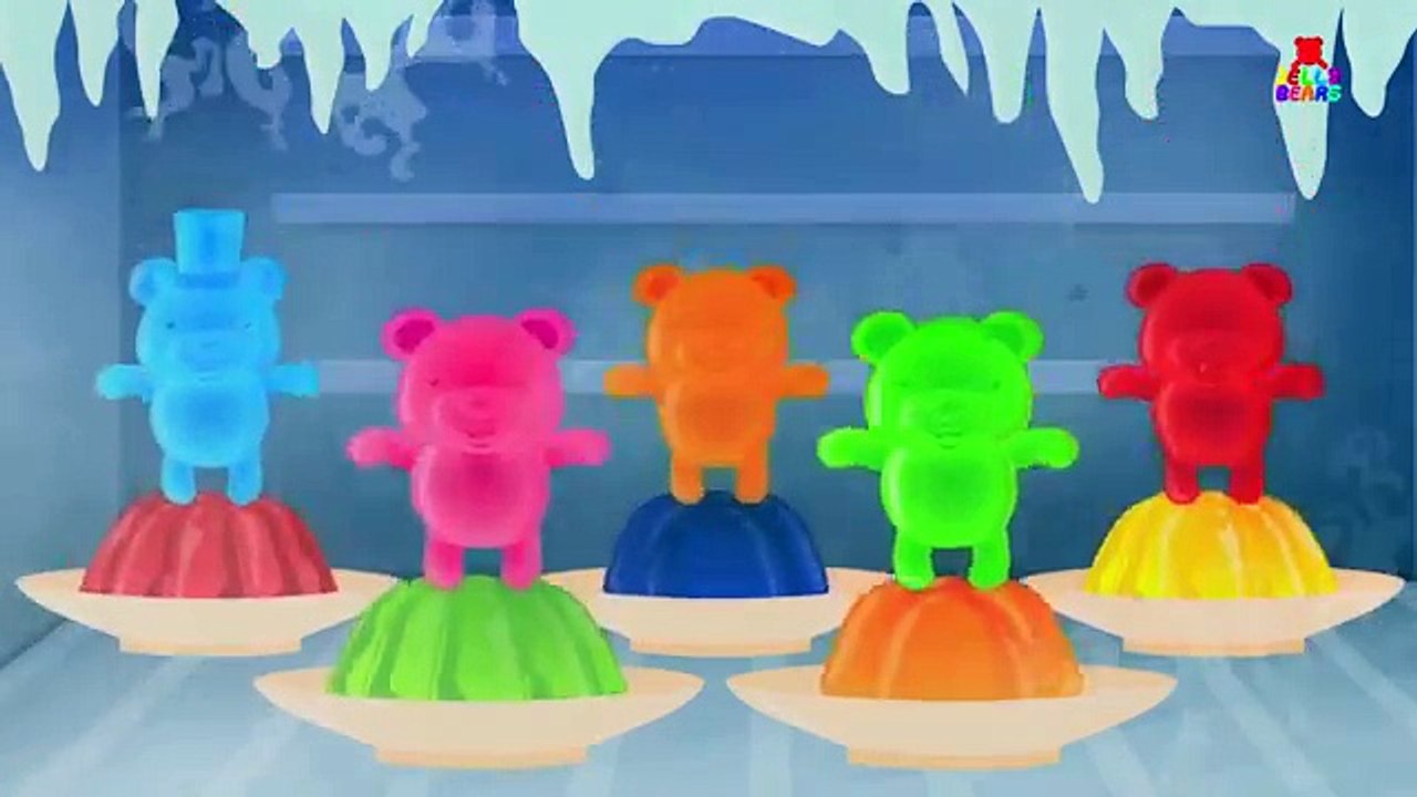 Jelly Bears | ten in the bed | nursery rhyme | learn numbers | children song