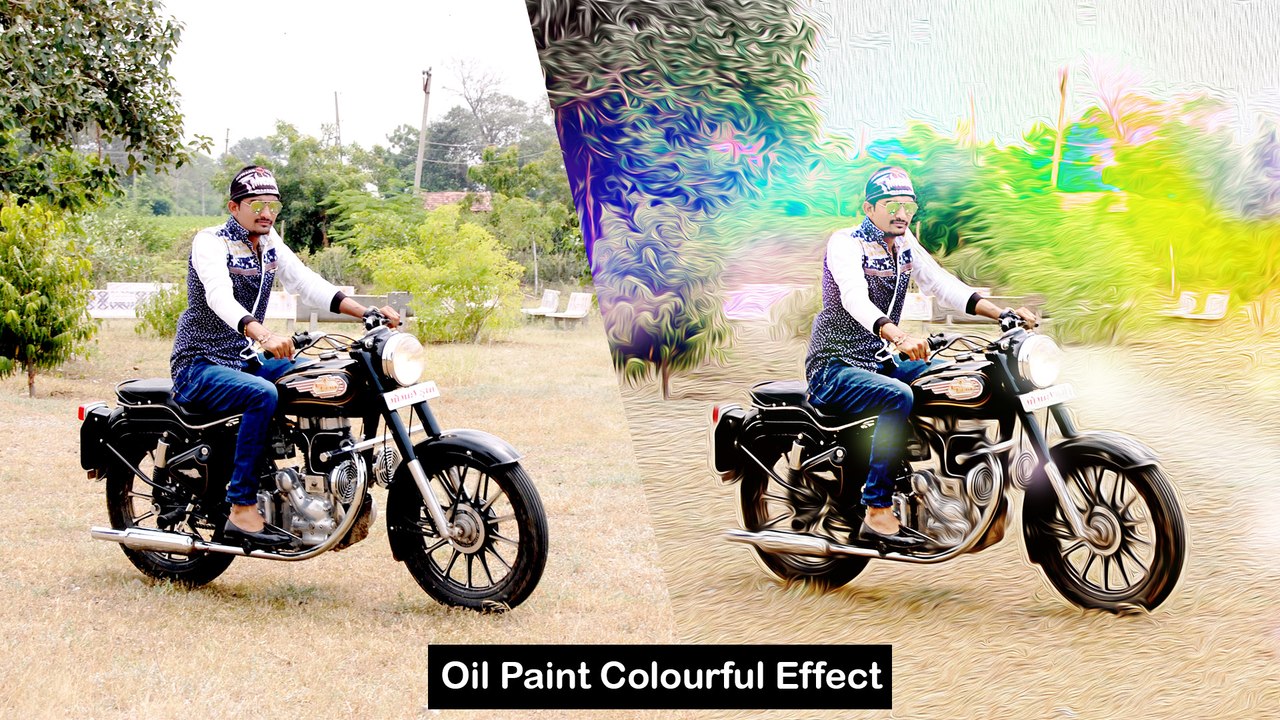 Oil Paint Colourful Photo Effect Photo Manipulation in Photoshop