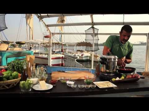 كاليماري محشي بالجمبري - مكرونة بالصوص الأبيض | شبكة وصنارة حلقة كاملة