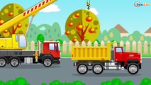 The Yellow Tractor and The Truck - Little Cars & Trucks Construction Cartoons for children