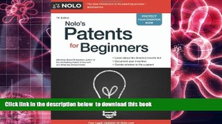 Audiobook  Nolo s Patents for Beginners David Pressman Attorney Trial Ebook