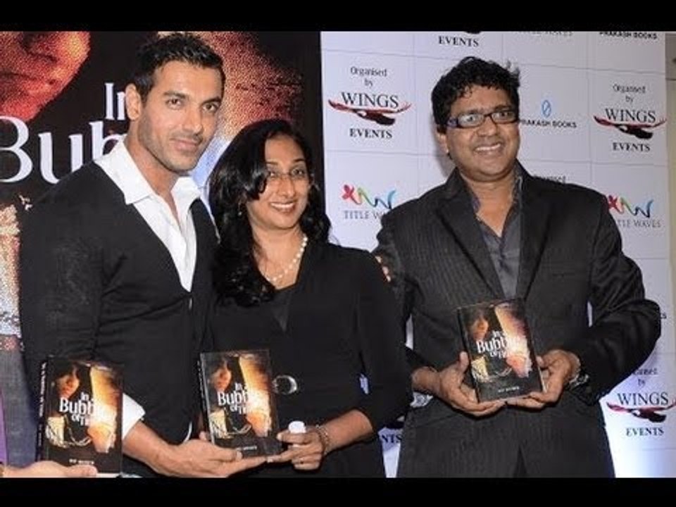John Abraham at the launch of the book 'In A Bubble Of Time' written by his sister Susy Matthew